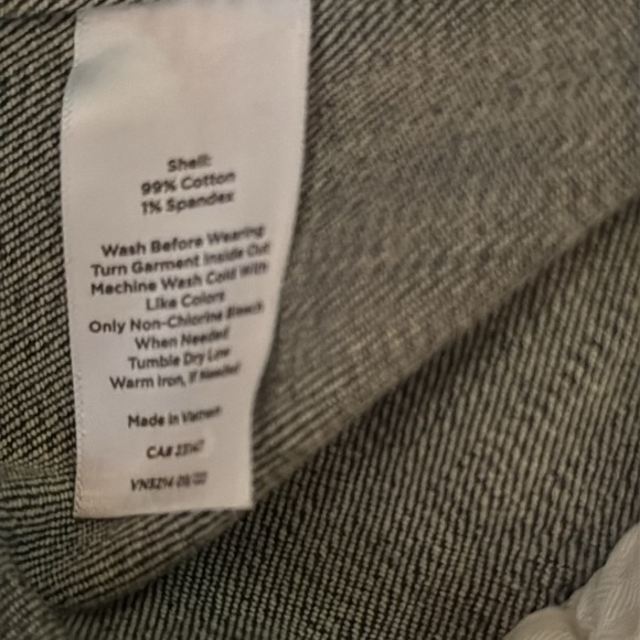 Talbots Jean Jacket with Tartan Plaid Cuffs - size large - NWT - Picture 7 of 12